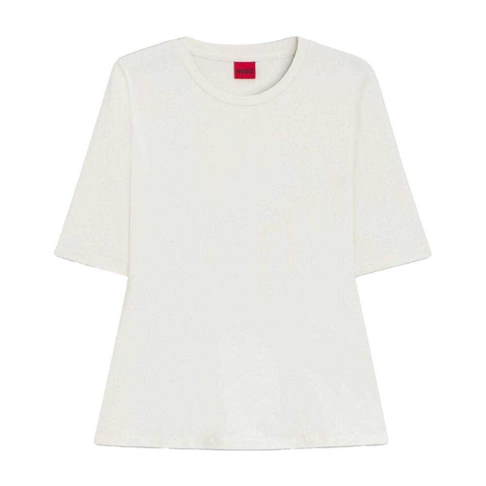 Hugo Womens/Ladies Darnelia Plain T-Shirt / Natural